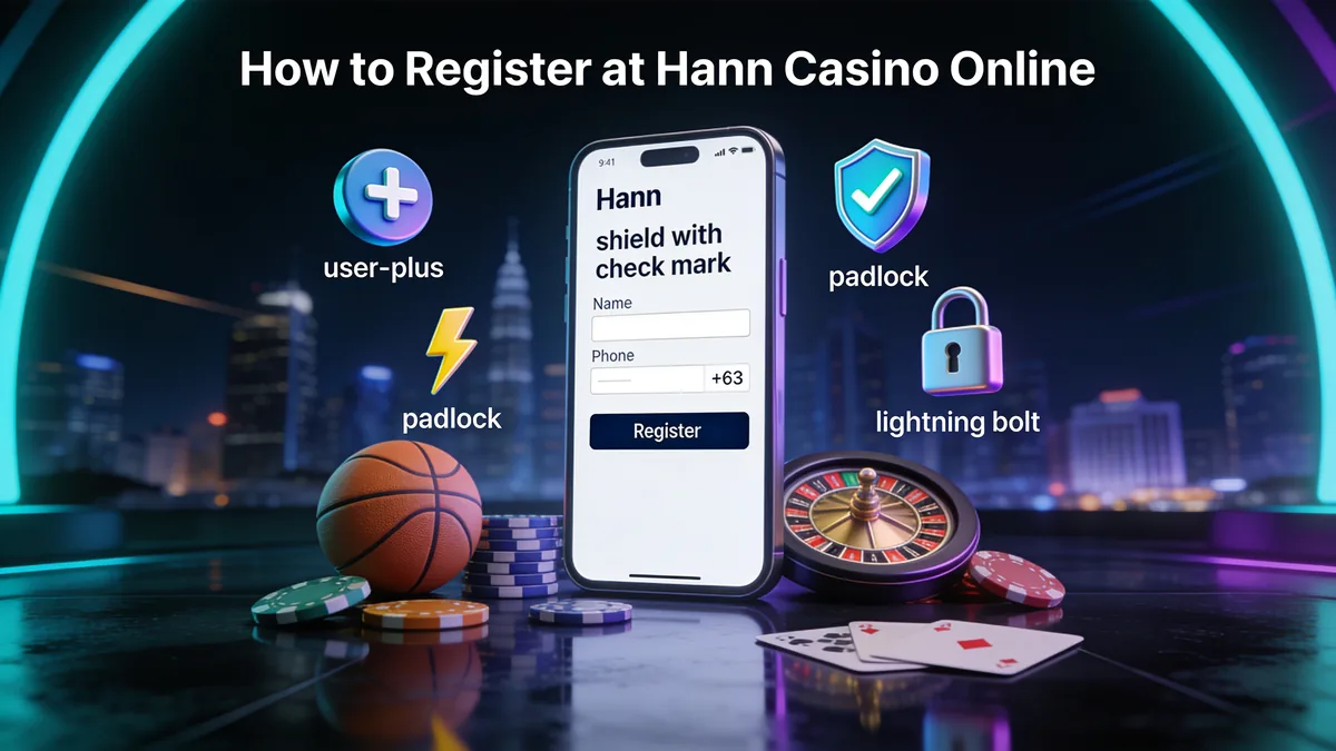 hann casino in the Philippines — How to Register at Hann Casino Online